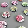 Wrapables Crystal Glass Magnets, Refrigerator Magnets for Office Whiteboards, Cabinets, Lockers (Set of 12), Tree Love - 3 of 4