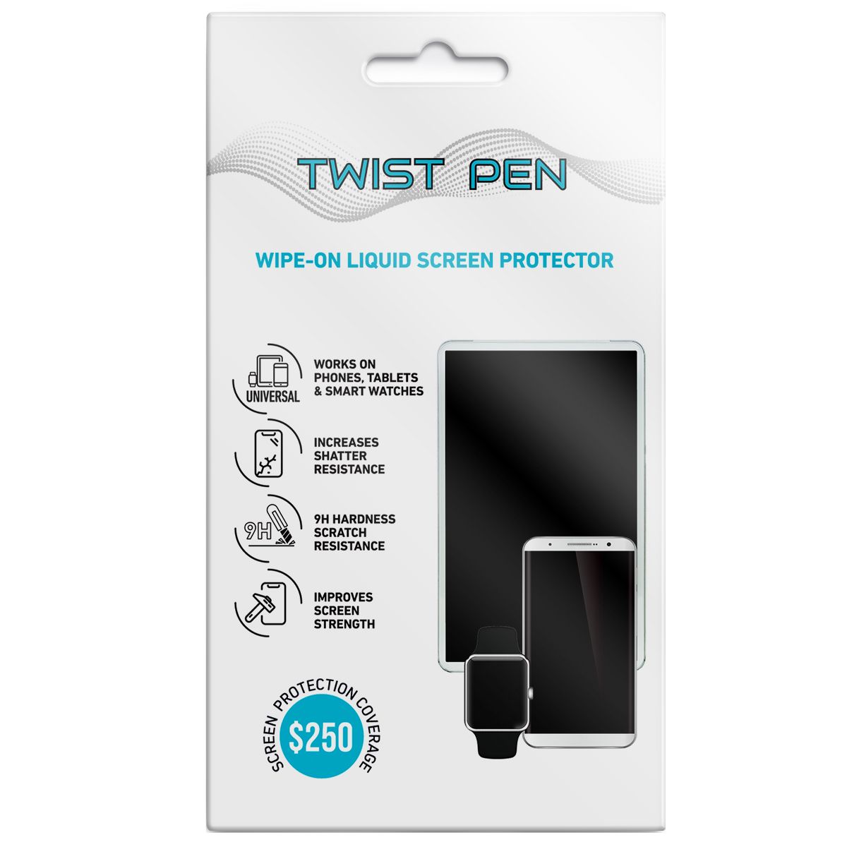 LUVVITT TWIST PEN Liquid Glass Screen Protector with $250 Coverage for All Devices