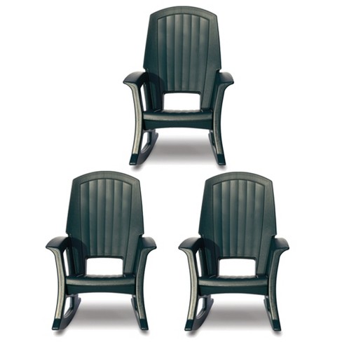 Green plastic deals patio chairs