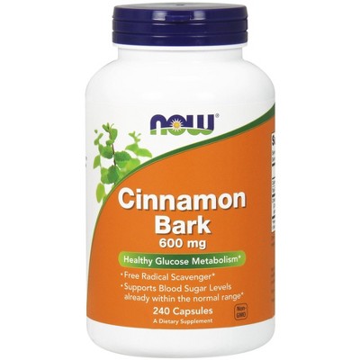 Cinnamon Bark 600 mg by Now Foods  -  240 Capsule