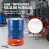 VEVOR Metal Drum Heater,1200 Watt 10 inch Width,Pail Heating Band for 55 Gallon Barrel, 86-302℉ Adjustable Thermostat,Silicone, FCC Listed Orange&Blue - 4 of 4