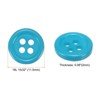 Unique Bargains Resin Craft Snap Round Flat 4-Hole Sewing Buttons 50 Pcs - 2 of 4