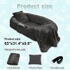 Large Washable Faux Fur Orthopedic Dog Bed for People and Pets, Extra Plush Pillow and Blanket Set, Premium Support for Napping and Doze Off - 3 of 3