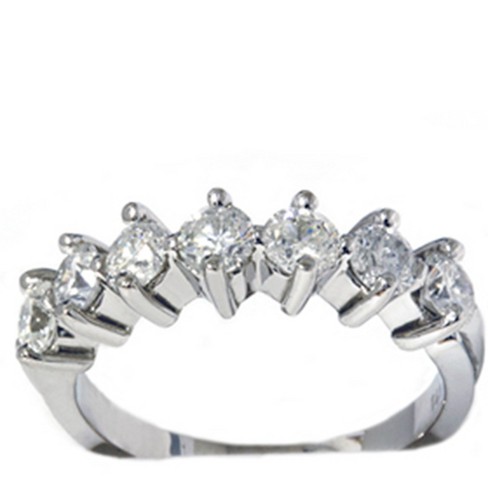 Pompeii3 1 1/3ct Diamond Wedding Anniversary White Gold 14K Ring - Size 10