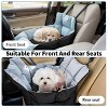 BingoPaw Portable Dog Car Seat Bed Booster Pet Travel Carrier Bed with Safety Belt & Storage Pocket & Shoulder Strap for Small Puppy up to 22 lbs - 4 of 4