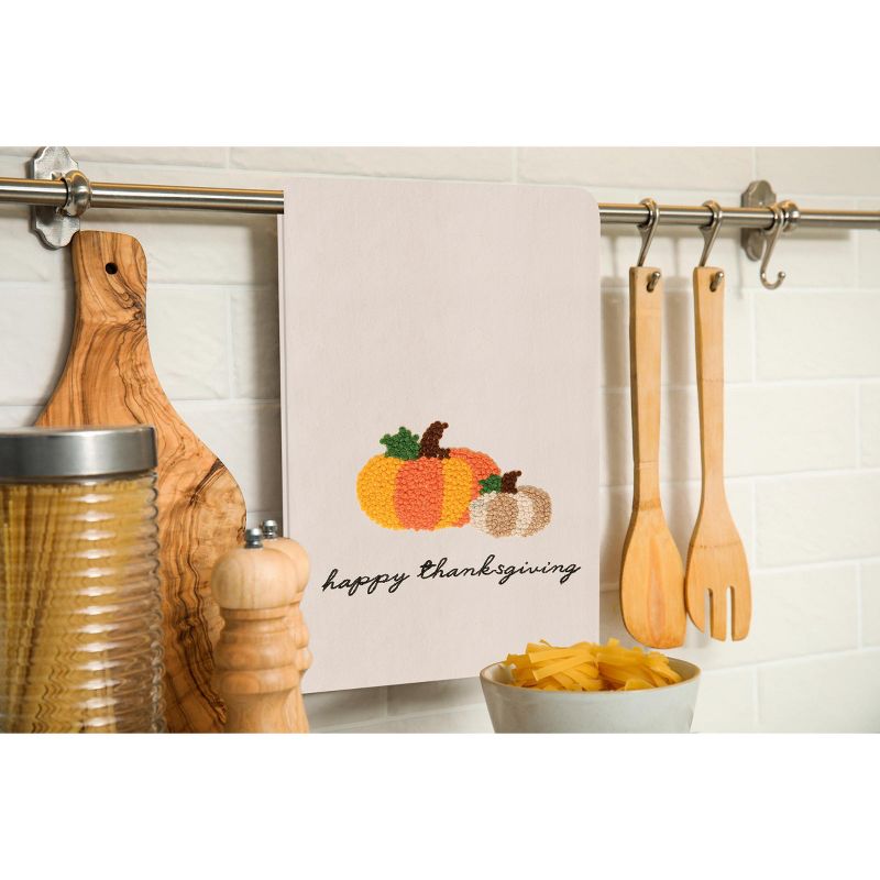 C&F Home Happy Thanksgiving French Knot Flour Sack Kitchen Towel, 4 of 5