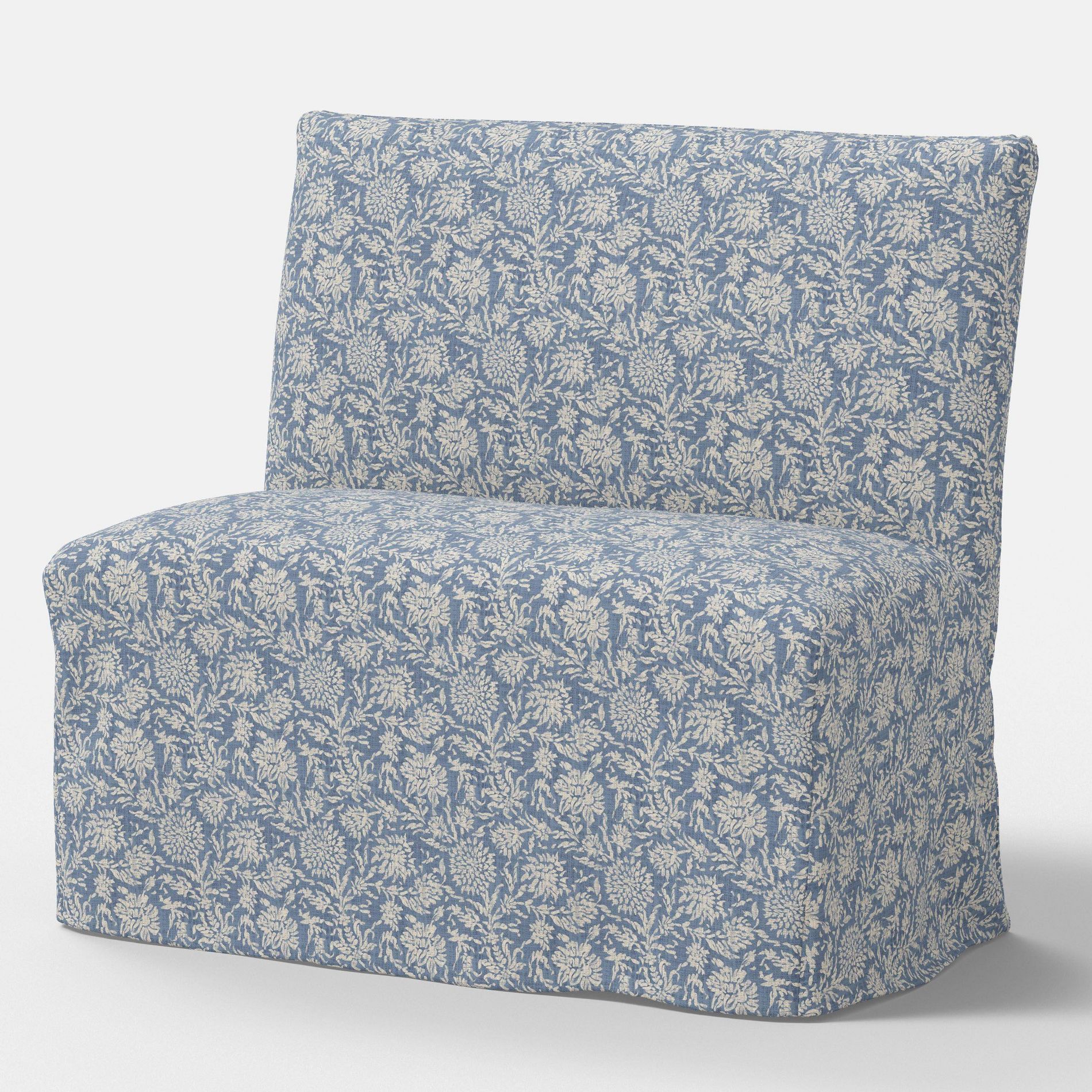 Replacement Slipcover Only for 38" Jean Dining Banquette Reese Floral Blue - Threshold™