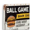 MLB San Diego Padres Baseball Concession Metal Sign Panel - 4 of 4