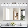 DAKAFUL Bathroom Vanity Light, 4/5/6/8/10-Light Vanity Fixture with Frosted Glass Shades,Reversible Wall Light Over Mirror, for Bathroom/Bedroom - 3 of 4