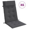 Highback Chair Cushion Set of 6 vidaXL - 2 of 4