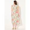 Catherines Women's Plus Size Petite A-Line Linen Blend High-Low Dress - 3 of 4