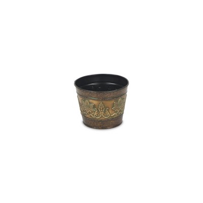 Cheung's Zephine 5" Floral Themed Metal Planter