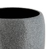 Eclat Glitter Bathroom Waste Basket Gray - Elle Décor - image 2 of 4