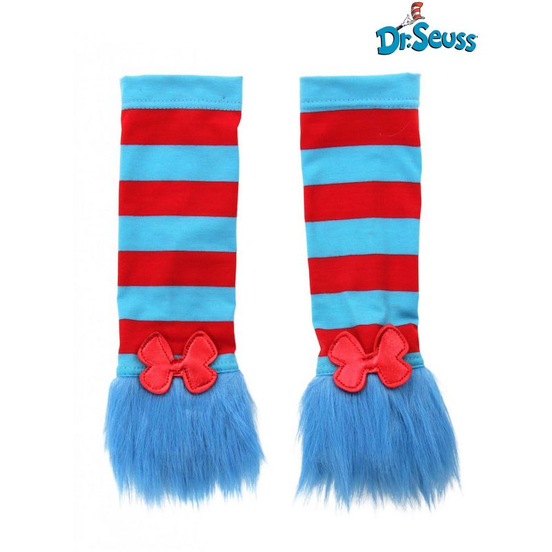 HalloweenCostumes.com   Women  Dr. Seuss Thing 1 & Thing 2 Arm Warmers Costume Accessory, Red, 3 of 4