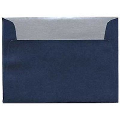 JAM Paper A2 Metallic Invitation Envelopes 4 3/8x5 3/4 Lapis Lazuli Stardream PACV352