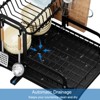 LunaLulinlk Dish Drying Rack, 2-Tier Dish Drying Rack with Cutlery Rack, Cup Holder, Cutting Board Holder, Dish Racks for Kitchen Counter - 2 of 4