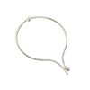 SOHI Women's Metallic Silver The Serpent Torque Necklace - 2 of 4