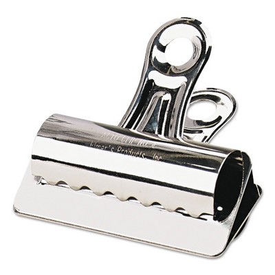 X-ACTO Bulldog Clips, Steel, 1" Capacity, 3"w, Nickel-Plated, 12 per Box