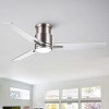 YUHAO 48 in.  Indoor Farmhouse Rustic Dual-Finish Blades Reversible DC Motor Ceiling Fan with Light and Remote Control - 2 of 4