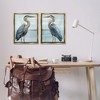 Stupell Industries Detailed Heron Bird Duo 2pc Floating Frame Art Set - 2 of 4