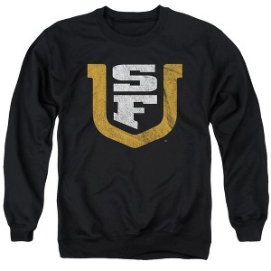 University Of San Francisco Official Distressed Primary Logo Adult Crewneck Sweatshirt - 1 of 4