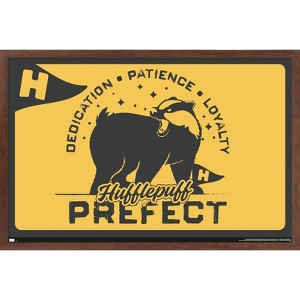 Trends International he Wizarding World: Harry Potter - Hufflepuff Clubhouse Crest Framed Wall Poster Prints - 1 of 4