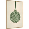 Amanti Art 23"x33" Olive Green Christmas Bauble by Pictufy Studio Framed Canvas Wall Art - 2 of 4