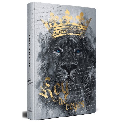 Biblia Rvr60 Letra Grande Tamaño Manual, Tapa Dura León Rey de Reyes / Spanish Bible Rvr60 Handy Size Large Print Hardcover Lion King of Kings