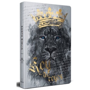 Biblia Rvr60 Letra Grande Tamaño Manual, Tapa Dura León Rey de Reyes / Spanish Bible Rvr60 Handy Size Large Print Hardcover Lion King of Kings - 1 of 1