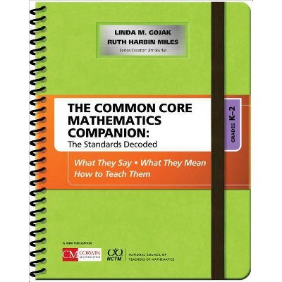 The Common Core Mathematics Companion: The Standards Decoded, Grades K-2 - (Corwin Mathematics) by  Linda M Gojak & Ruth Harbin Miles (Spiral Bound)