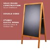 Artloge Heavy Duty A-Frame Magnetic Chalkboard 2-Sided FreestandingChalkboard Sign Sidewalk Cafe Menu Board Wedding Signage -Natural Wood - 4 of 4