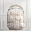 DSVIMOY Egg Chairs, Patio Egg Chair, Outdoor Garden Egg Swing Chair Hanging Chair for Bedroom Living Room, White, 28.34"*22"*40.5" - 4 of 4