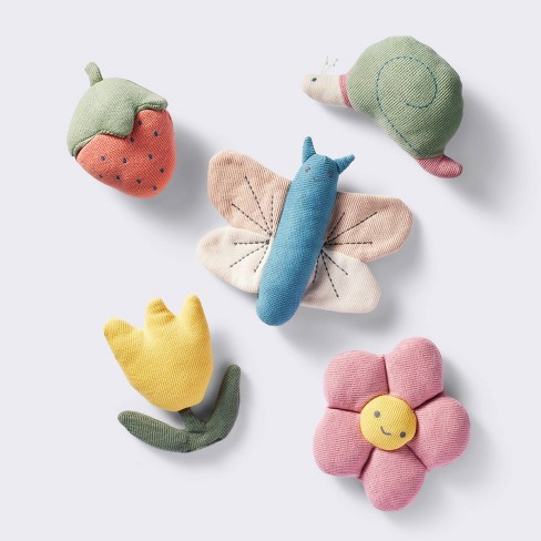 Soft Toy Set - 5ct - Garden - Cloud Island™ : Target