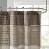 PAGED 72x72 Inch Shower Curtain Elegant Shower Curtain with Color Block Stitching Design for Bathroom, Machine Washable - 2 of 4