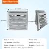 Exhaust Fan, Wall Mounted Fan - 20" Shutter Exhaust Fan with Thermostat & Variable Speed, 3500 CFM 1500 RPM for Paint Booth, High Speed Low Noise - 2 of 4