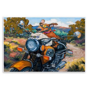 Stupell Industries Cat & Dog on Motorcycle Wall Plaque Art - 1 of 4