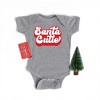 The Juniper Shop Santa Cutie Baby Bodysuit - 12 Month - Heather Grey - 2 of 2