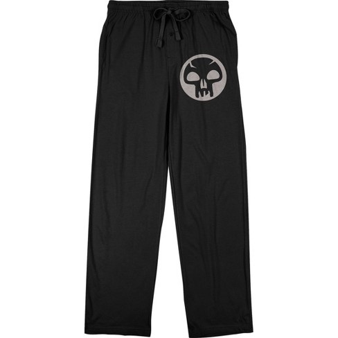 Magic the Gathering Black Mana Men's Black Sleep Pants - image 1 of 4