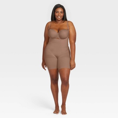 ASSETS by SPANX XL All-In-One Full Body Slimmer Shapewear Beige  841483140452