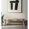 HomeRoots 56" Natural Distressed Solid Wood Live Edge Bench - 2 of 4