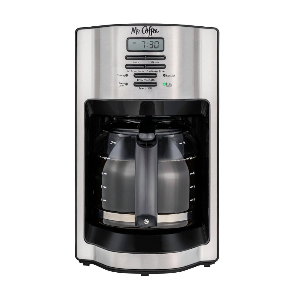 Photos - Coffee Maker Mr. Coffee 12c Programmable  with Rapid Brew System Stainless