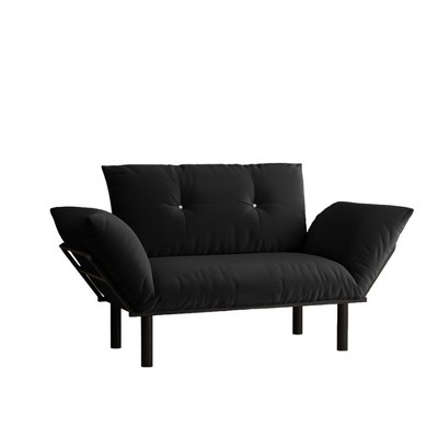 NicBex Upholstered Loveseat Sofa with Tufted Button Back Modern 2 Seater Couch with Metal Legs for Living Room,Apartment