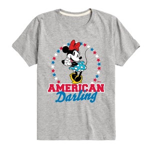 Boys' - Disney - American Darling Minnie Short Sleeve Graphic T-Shirt - 1 of 4