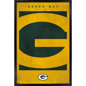 Trends International NFL Green Bay Packers - Logo 25 Framed Wall Poster Prints - 1 of 4