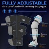SereneLife Air Compression Leg Massager with Heat - Thigh, Calf, Foot Massage, Knee Heating, 6 Modes, Gray - 2 of 4