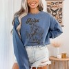 Simply Sage Market Women's Garment Dyed Graphic Sweatshirt Actin' Up Horse - 2 of 3