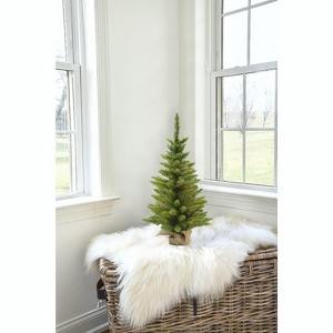 Perfect Holiday 3' Tabletop Christmas Tree with Burlap Base - 1 of 4