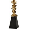 Contemporary Table Lamp Vintage Gold/Black Finish - StyleCraft: Polyresin Body, No Assembly, UL Listed, Drum Shade - 3 of 3
