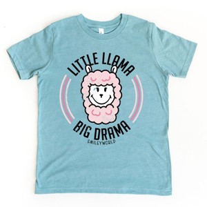 The Juniper Shop SmileyWorld Little Llama Big Drama Youth Short Sleeve Tee - 1 of 4