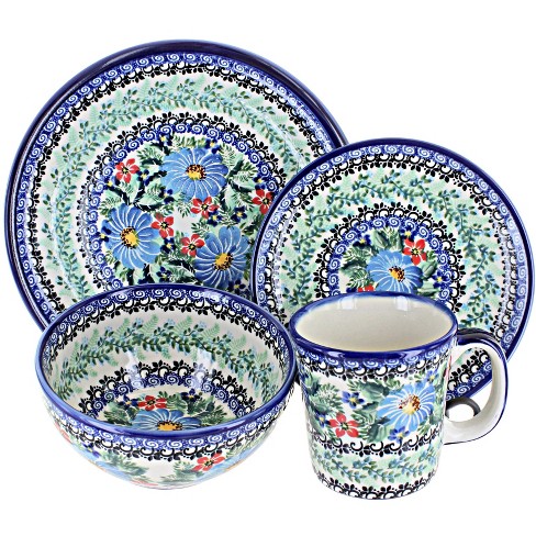 Blue Rose Polish Pottery